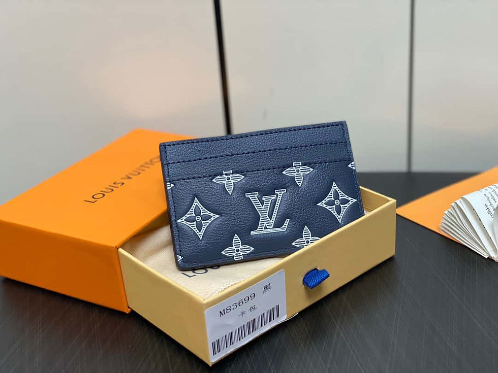 Thumbnail: Louis Vuitton Blue Leather Coin Wallet