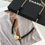 Thumbnail: double c full diamond peach heart black pearl belt waist chain – CHL218