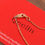 Thumbnail: Qeelin Kirin hollow imitation coral lace paper-cut gourd necklace