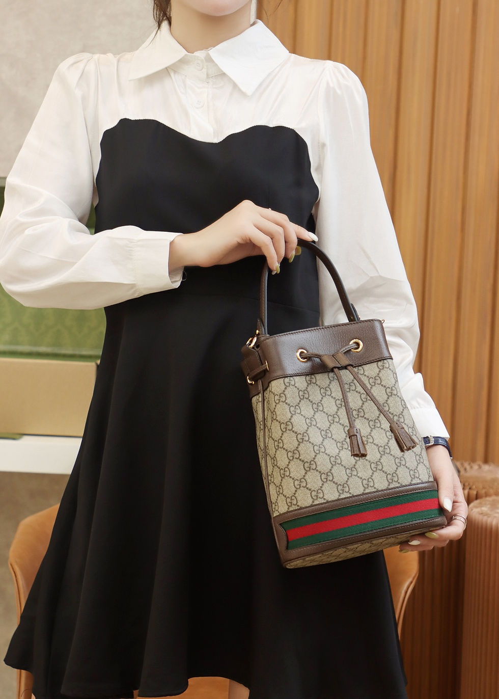 Thumbnail: Designer Bag Leather Bag GCI Bags - 594