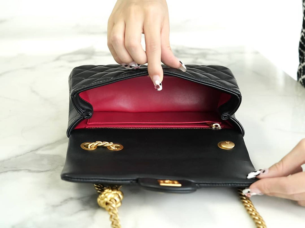 Thumbnail: 23s spring and summer new camelia cf mini black – CHL145