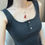 Thumbnail: Qeelin Kirin hollow imitation coral lace paper-cut gourd necklace