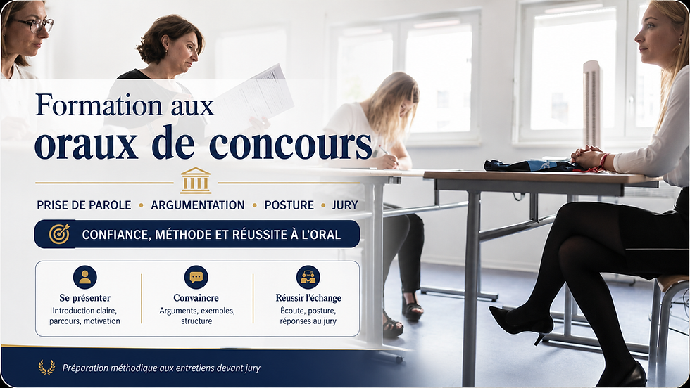 Réussir son oral de concours