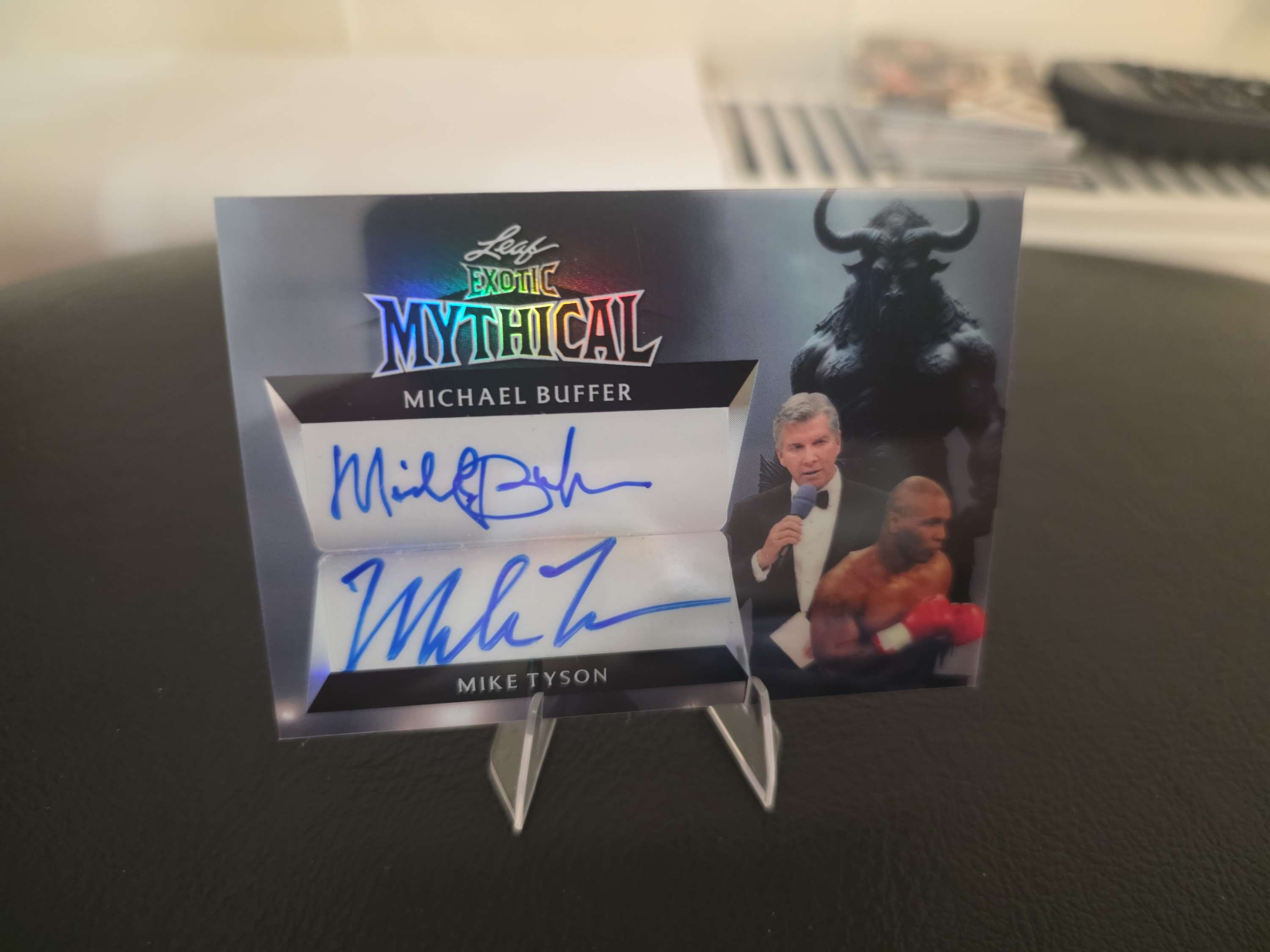 2024 Leaf Exotic Mythical Mike Tyson/Michael Buffer DUAL AUTO TRUE 1 of 1