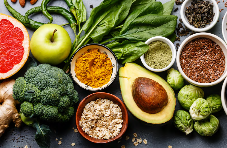 Composition de l'alimentation santé variée