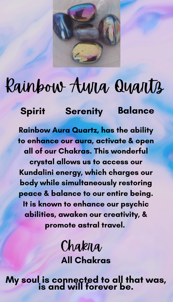 RAINBOW AURA QUARTZ ~ Letting Go