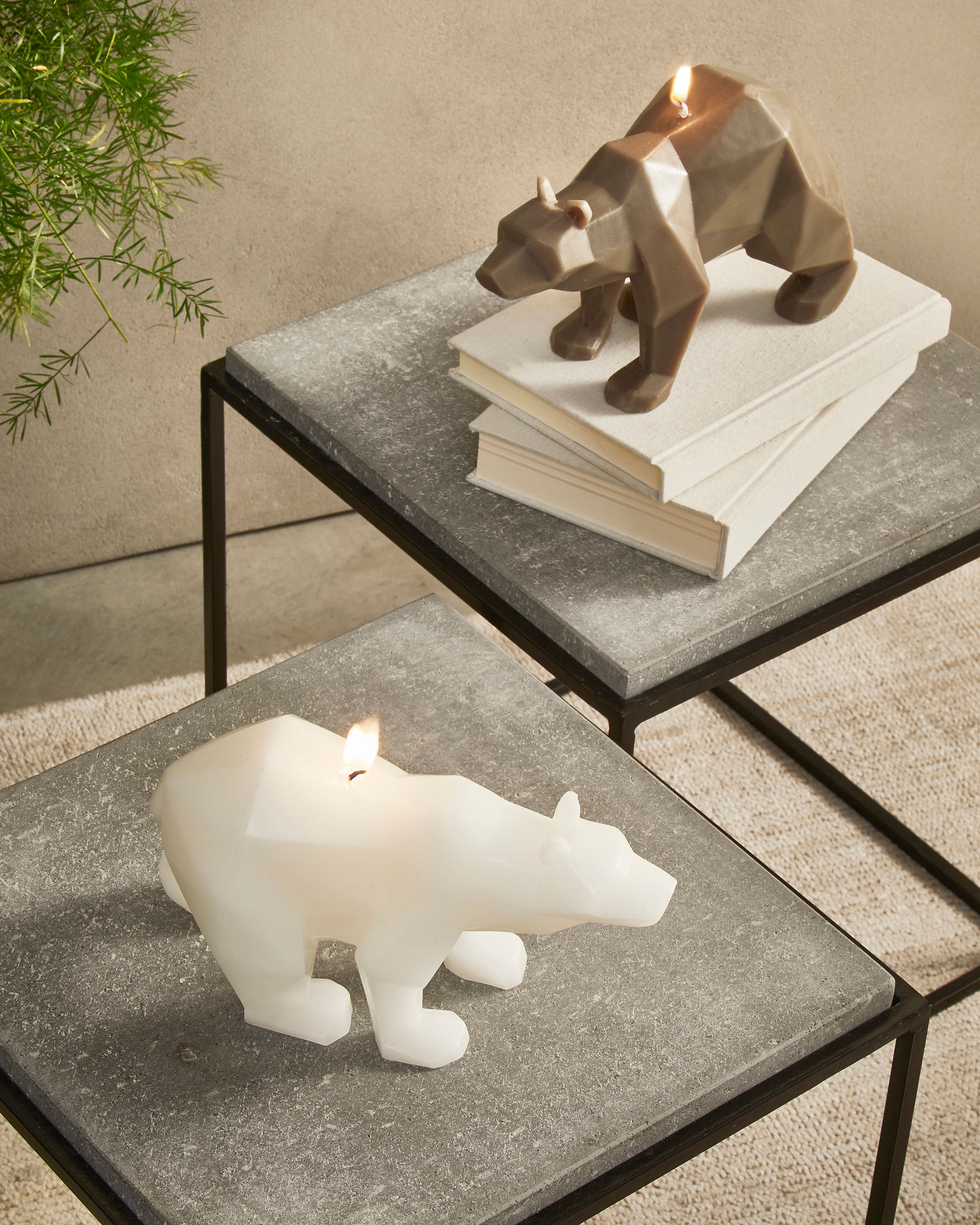 Escultura Vela Urso branco