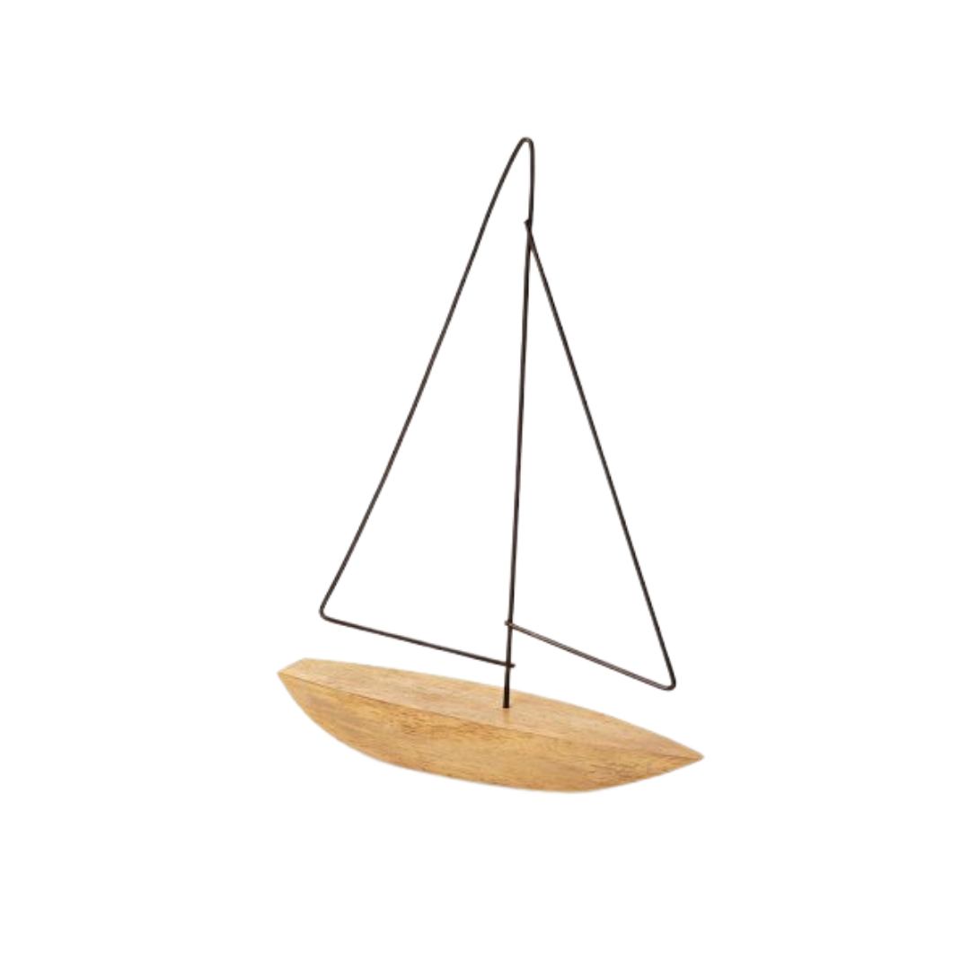 Escultura Barco em Polirresina