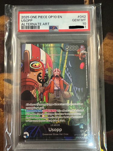 Usopp (Alternate Art) OP10 PSA 10 | The Pharaoh's Crypt