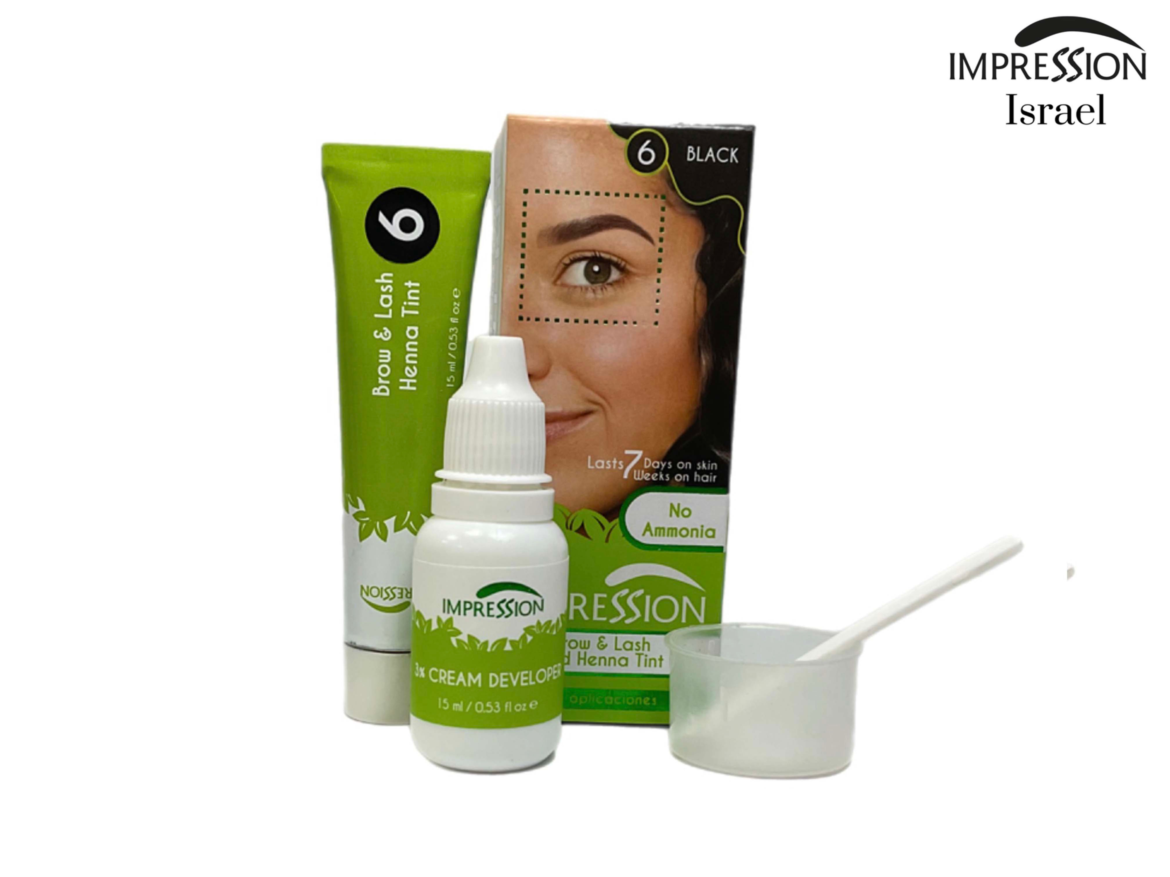 צבע חינה שחור לגבות וריסים