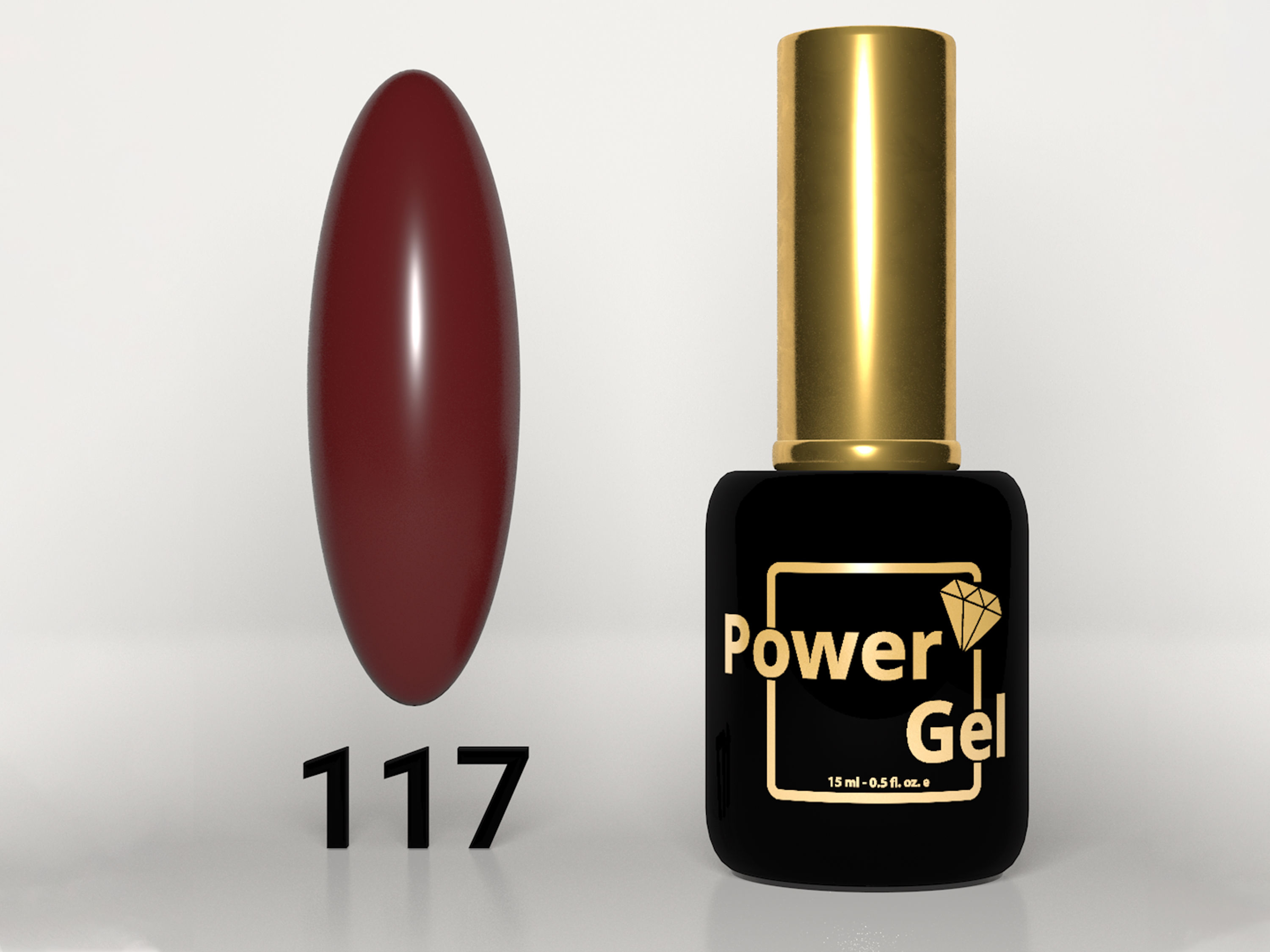 לק ג׳ל Power Gel | פאוור ג׳ל גוון 117