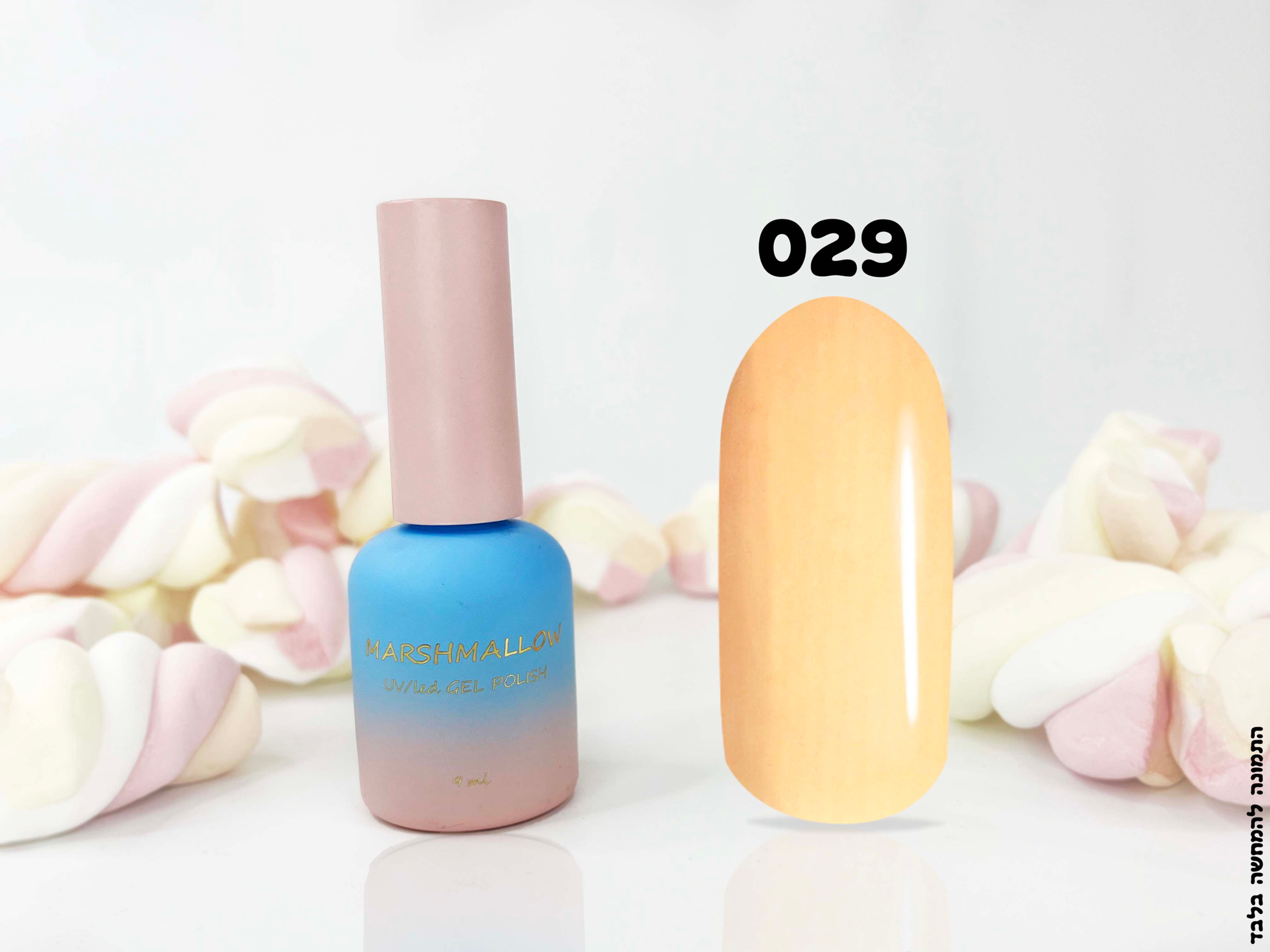 לק ג'ל מרשמלו בצבע אפרסק ניאון