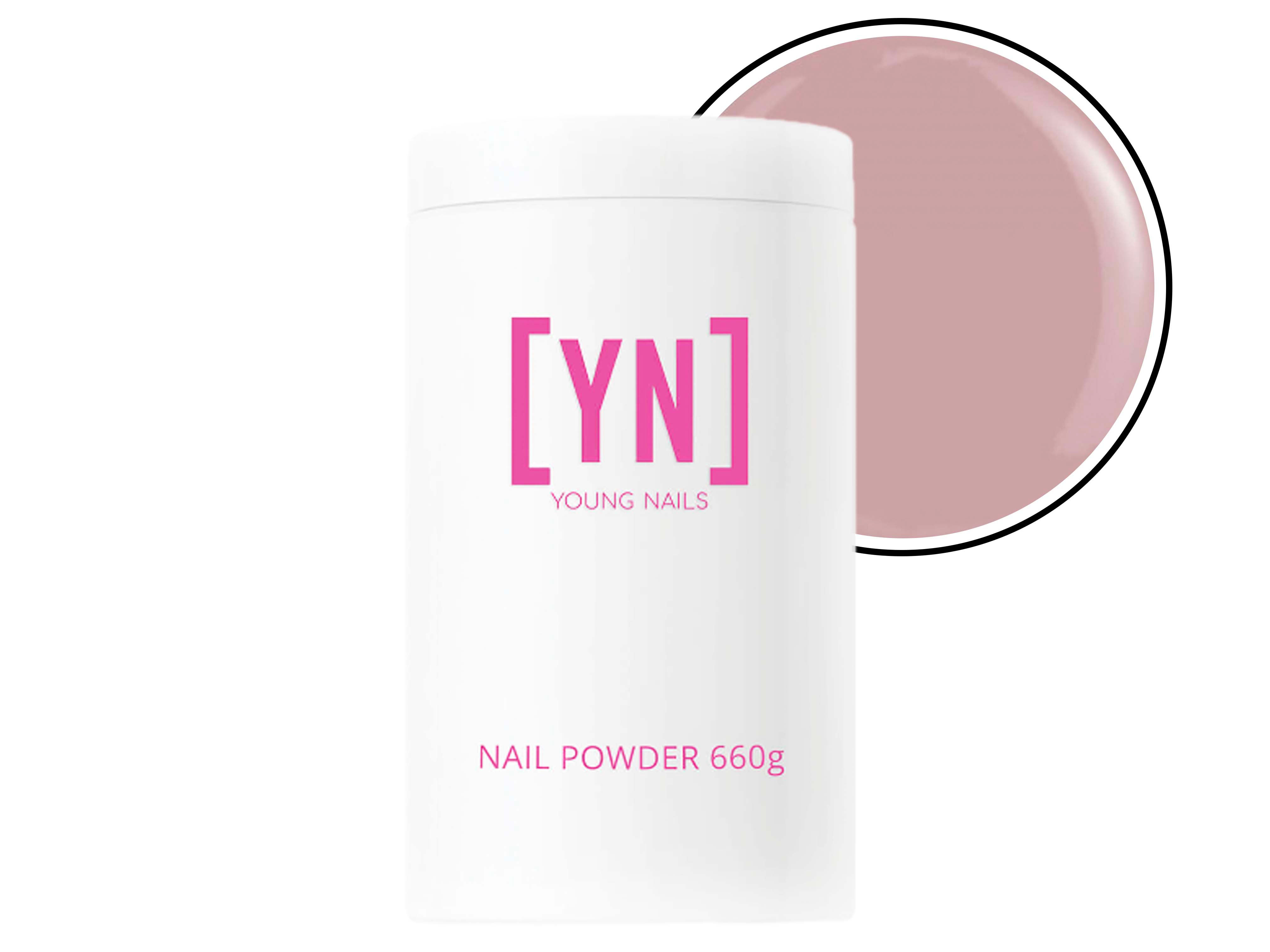 Young Nails - Cover Pink | אבקת אקריל יאנג ניילס בצבע ורוד אטום 660 גר
