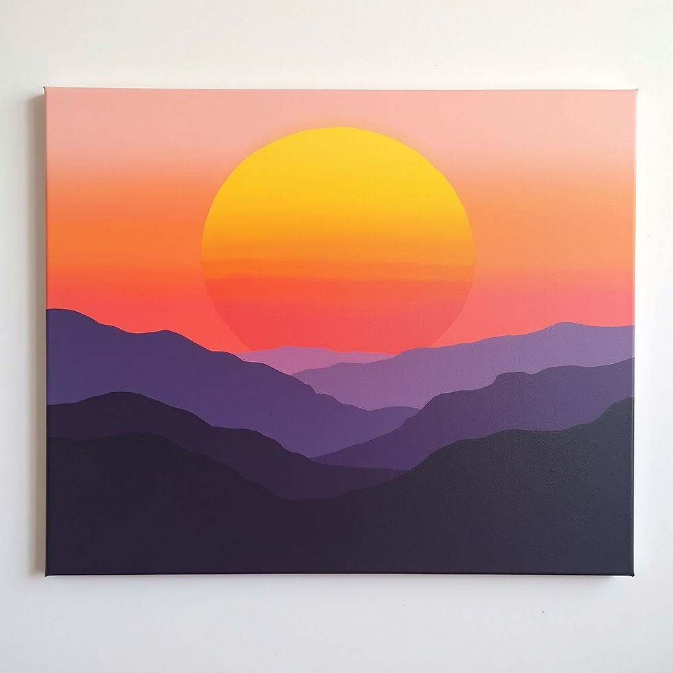 Sunset Over Horizon