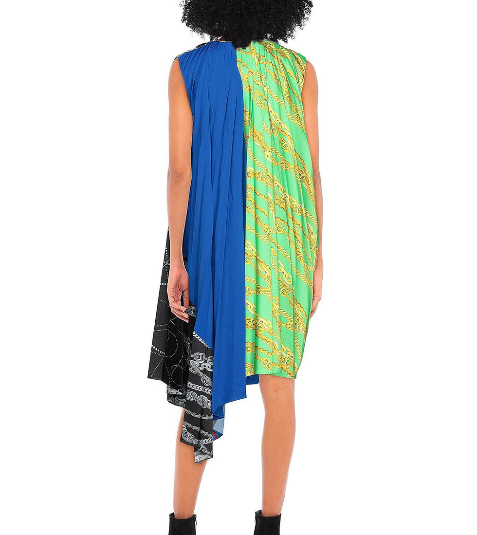 Thumbnail: Balenciaga Mixed Print Dress