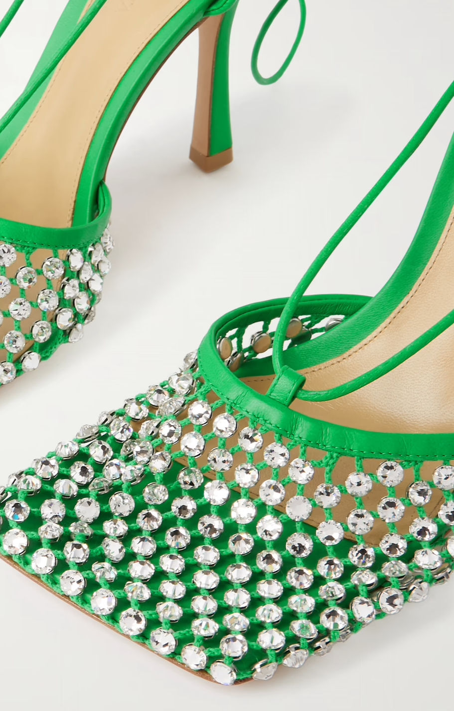 Thumbnail: Bottega Veneta Stretch Crystal Sandals 