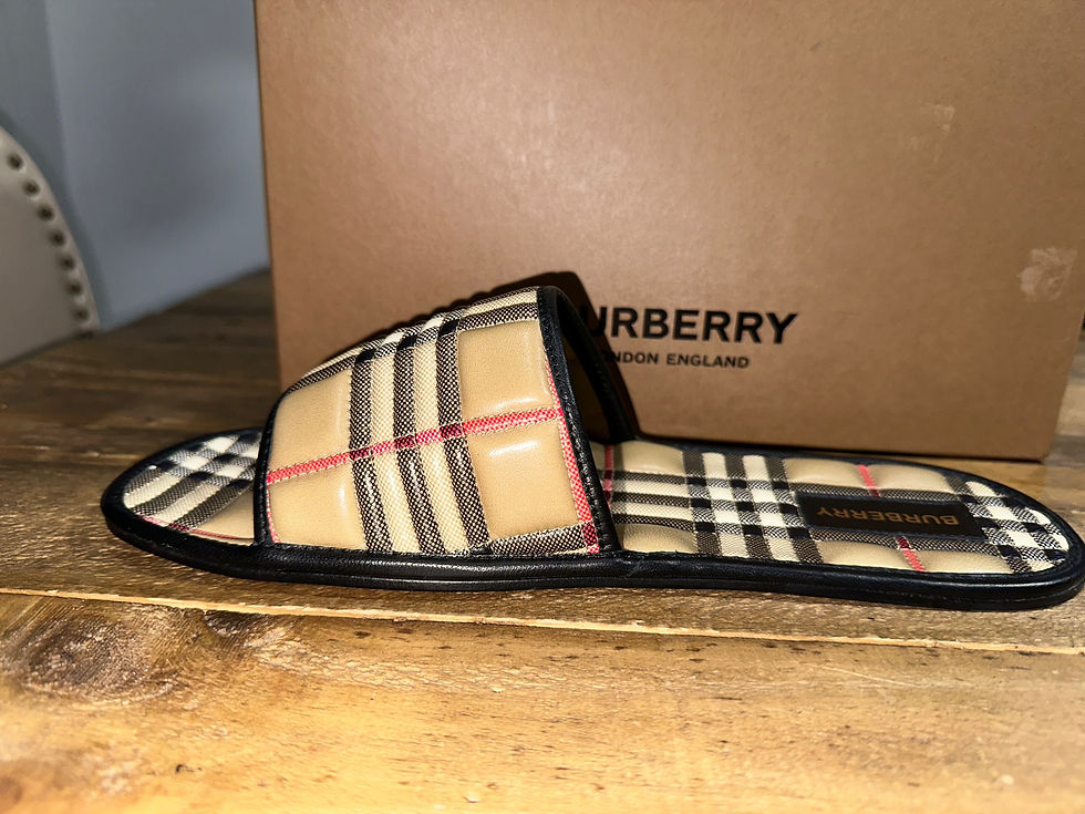 Thumbnail: Burberry Lambskin Slides 