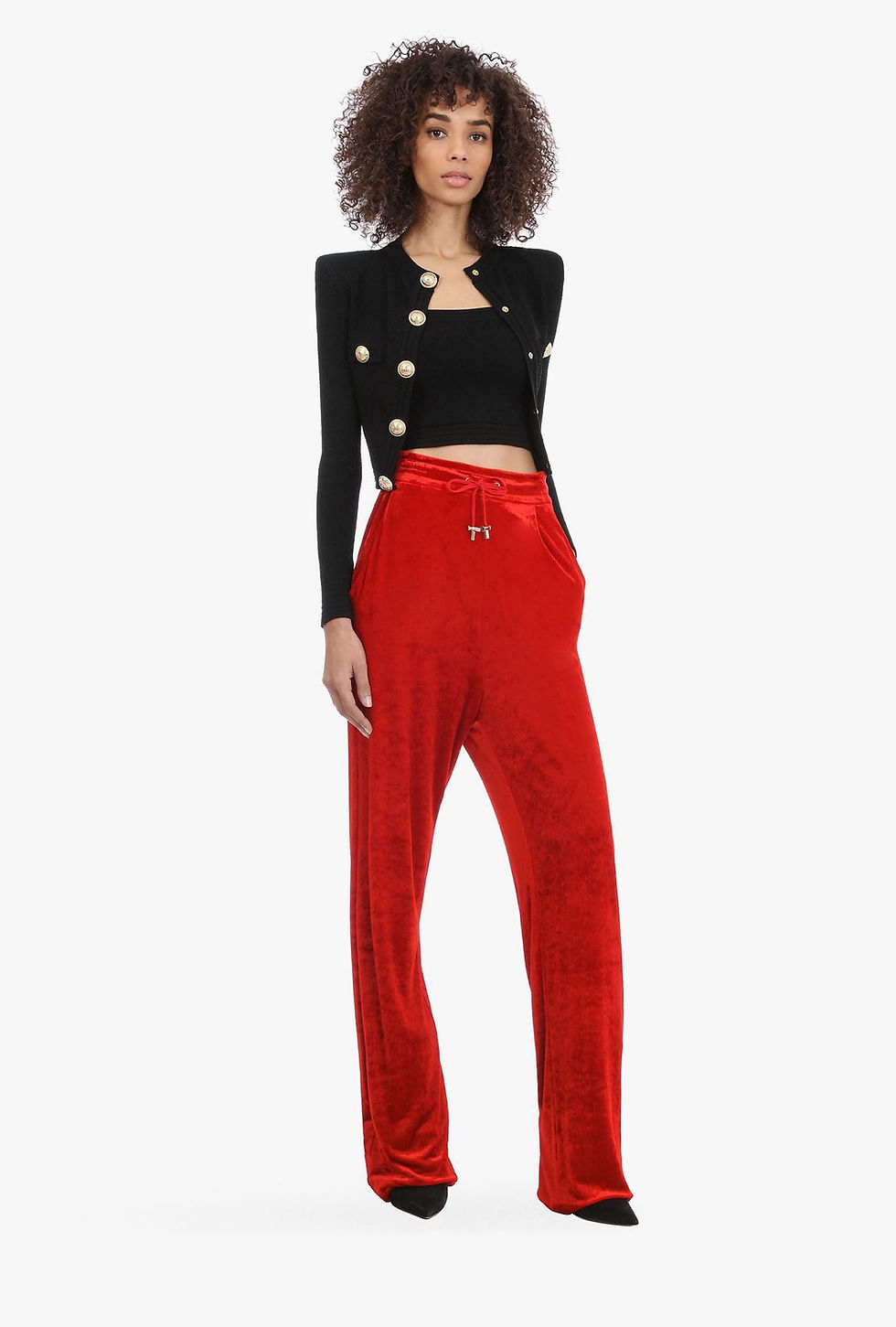 Miniatura: Balmain Flared Velour Pants