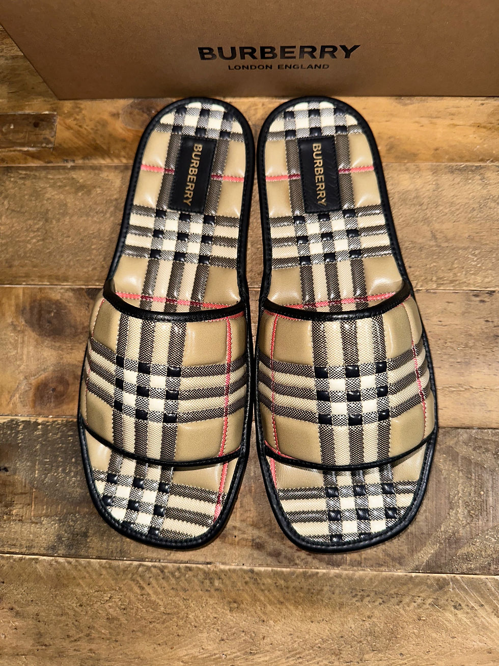 Thumbnail: Burberry Lambskin Slides 