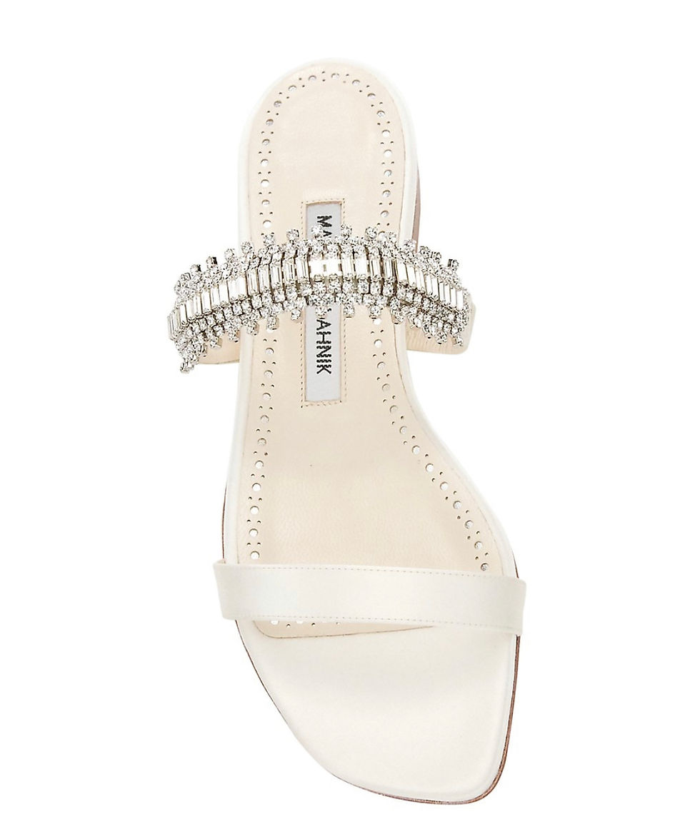 Thumbnail: Manolo Blahnik Sakina Crystal Flats
