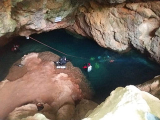 Cave diving in Murcia