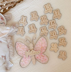Carte étape - Bébé - Naissance - Maman - Idée cadeau - Décoration chambre bébé