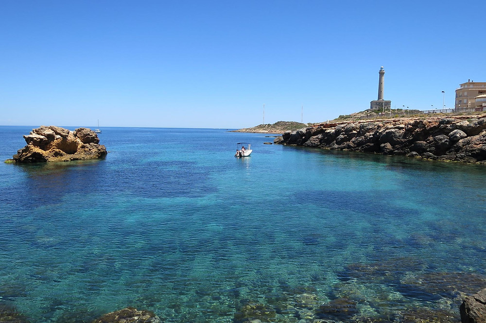 La Manga and Cabo de Palos light house with Scuba Murcia