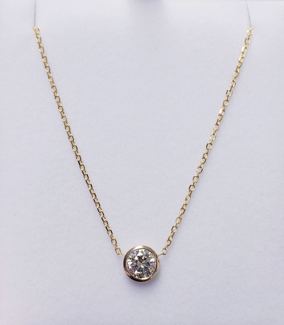 Diamond Necklace in Yellow Gold