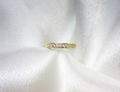 Channel Set Band in 14kt Yellow Gold