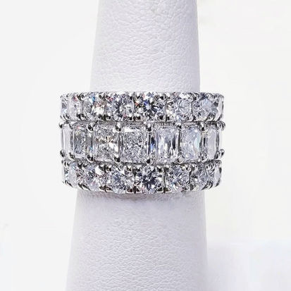 Multi-row Diamond Band