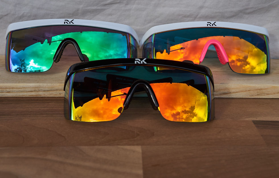 Thumbnail: RK WhiteStrike Sunnies - Green Lens