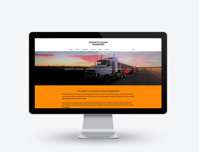Magnetic Island Transport website design desktop version