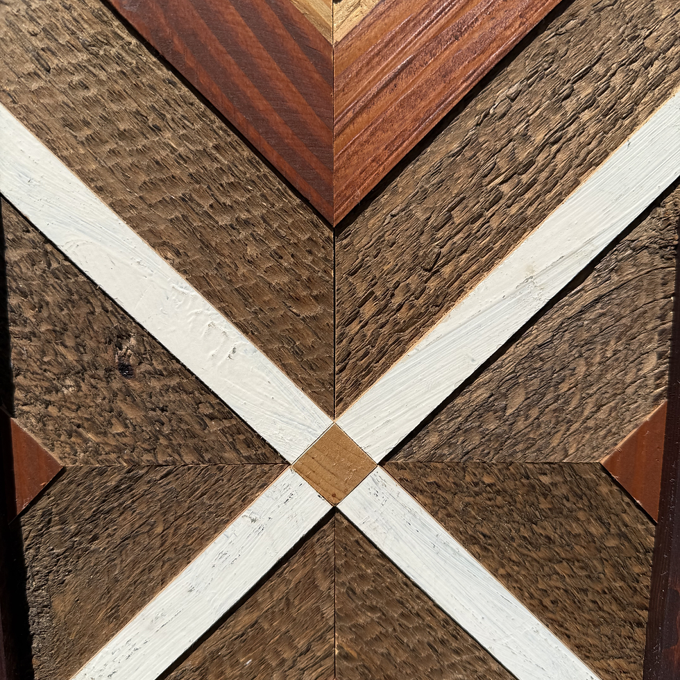 Thumbnail: Reclaimed Wood Geometric Wall Art | Rustic Modern Decor