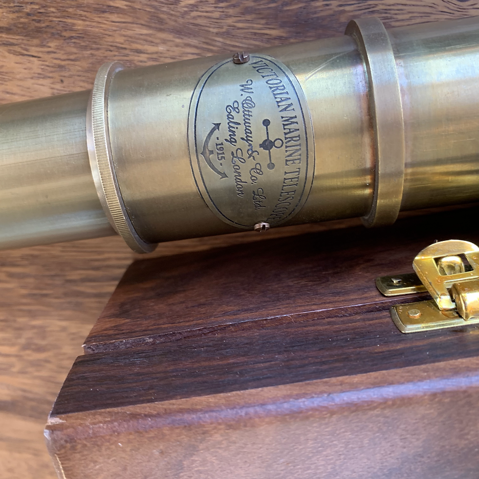 Thumbnail: Engraved Victoria Marine 5-Draw 470mm Spyglass Telescope