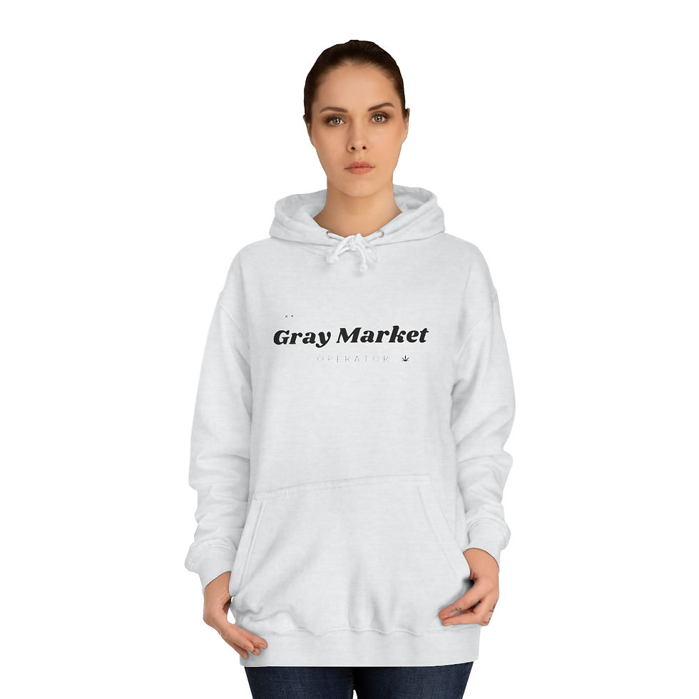 Thumbnail: Gray Market Operator Unisex College Hoodie