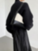 Thumbnail: Touka Knitted Shrug Scarf - Black