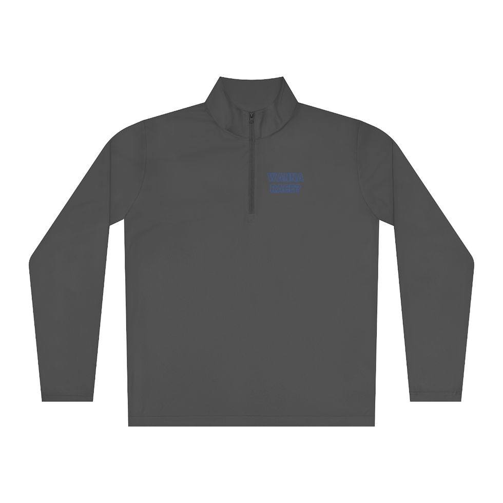 Thumbnail: Wanna Race? Unisex Quarter-Zip Pullover