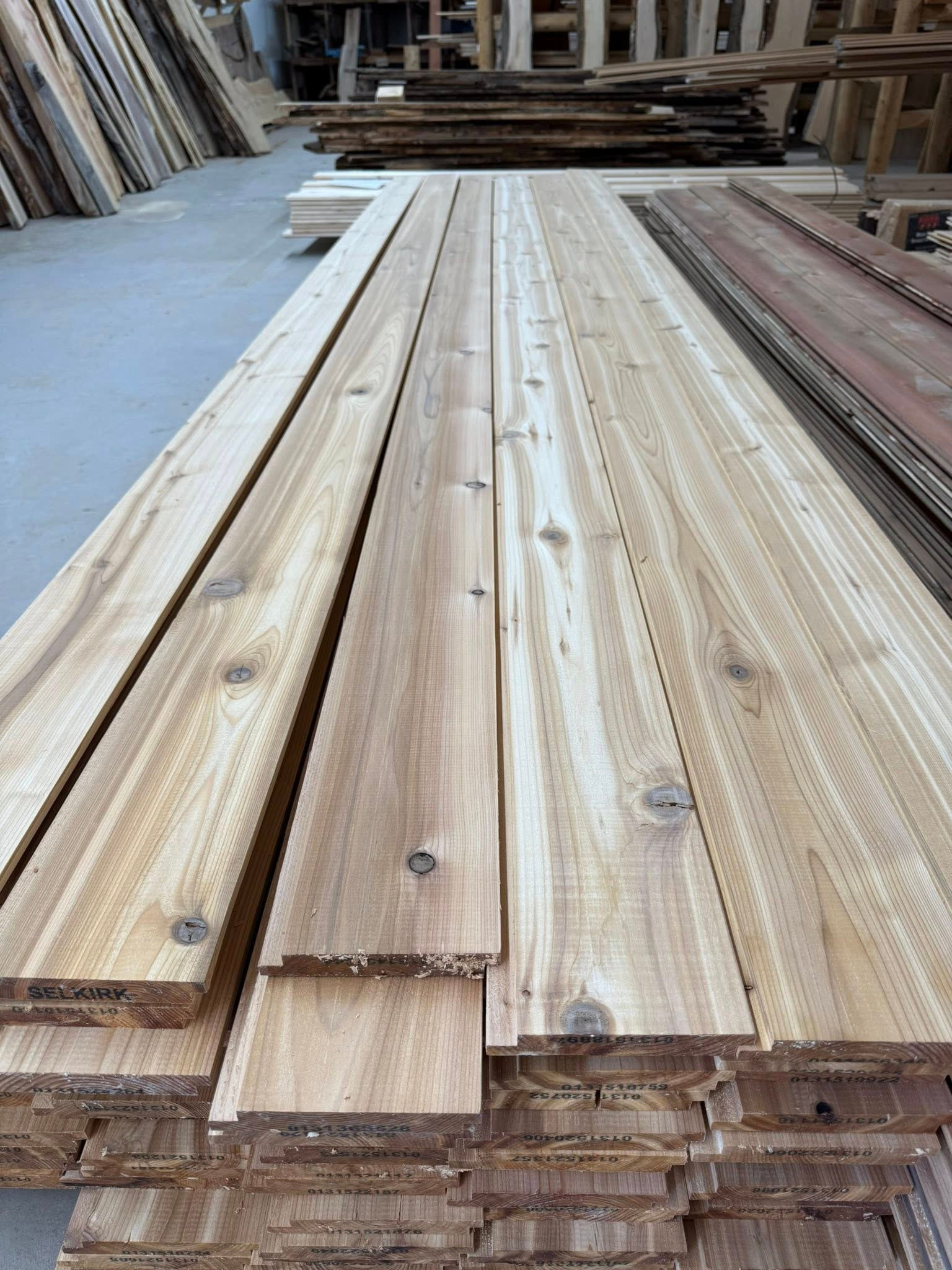 1 x 6 Western Red Cedar Shiplap 1/4" Channel