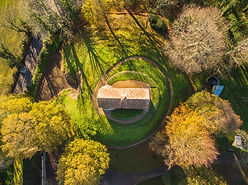 Aerial View of La Houge Bie from above - 23rd November 2015 - Chris Brookes Aerial Photogr
