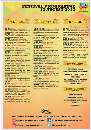 Here Comes The Sun Festival 2017 Reading