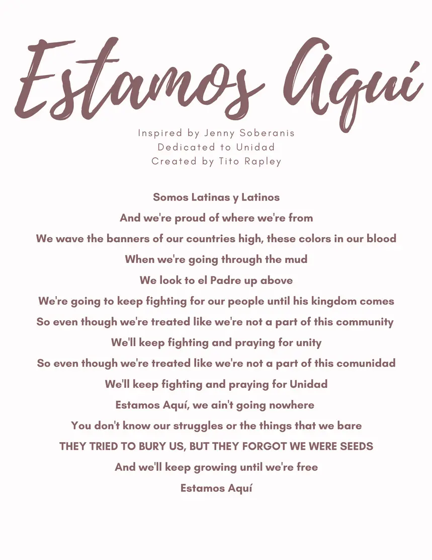 Estamos Aquí Poem