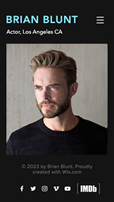 Kunst & kreativitet hjemmesideskabeloner – Skuespillerresumé