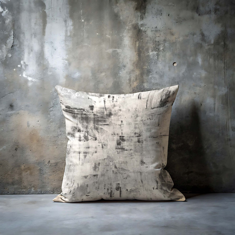 Thumbnail: Foggy Chenille Fabric Digital Print Square Cushion Pillow Cover
