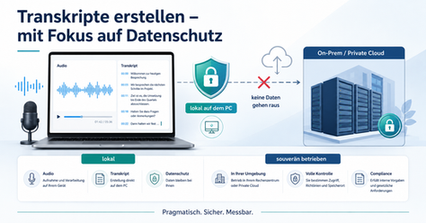 Transkripte erstellen, ohne Daten aus der Hand zu geben