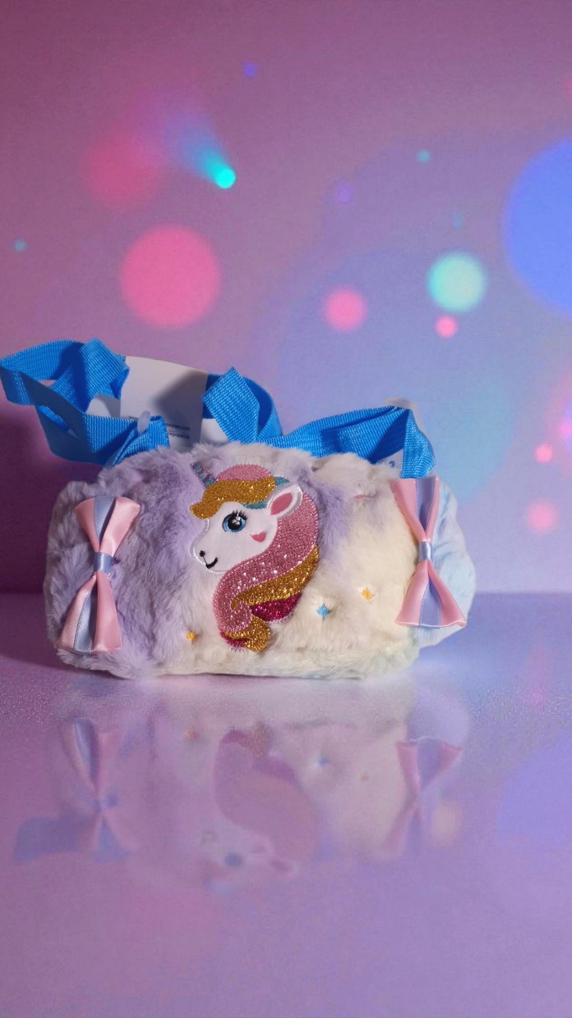 Cartoon Candy Crossbody Bag, Featuring a Sequin Unicorn