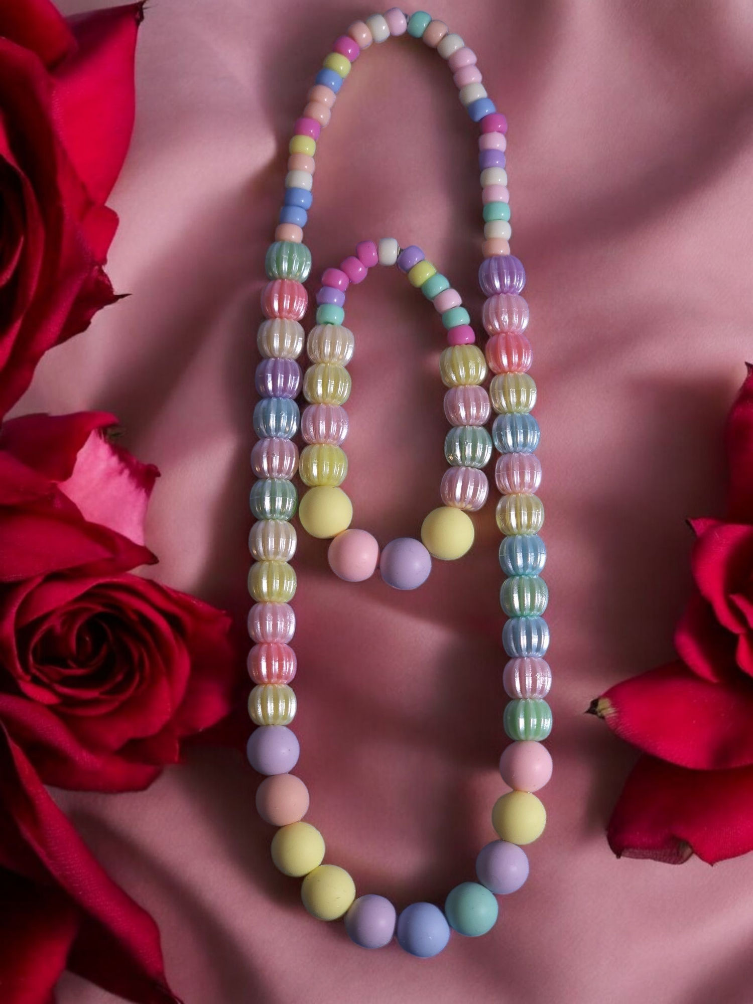 Pixie Pop Kids Necklace Colourful 12mm Beads