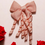 Thumbnail: Cute Kids Hair Clips Ribbon Bow Blue & Apricot