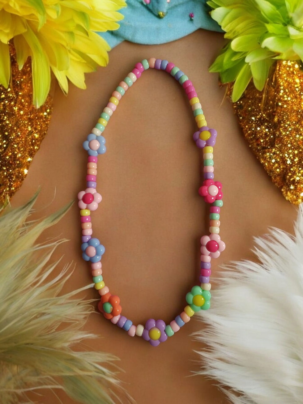 Thumbnail: Pixie Pop Kids Necklace Flowers