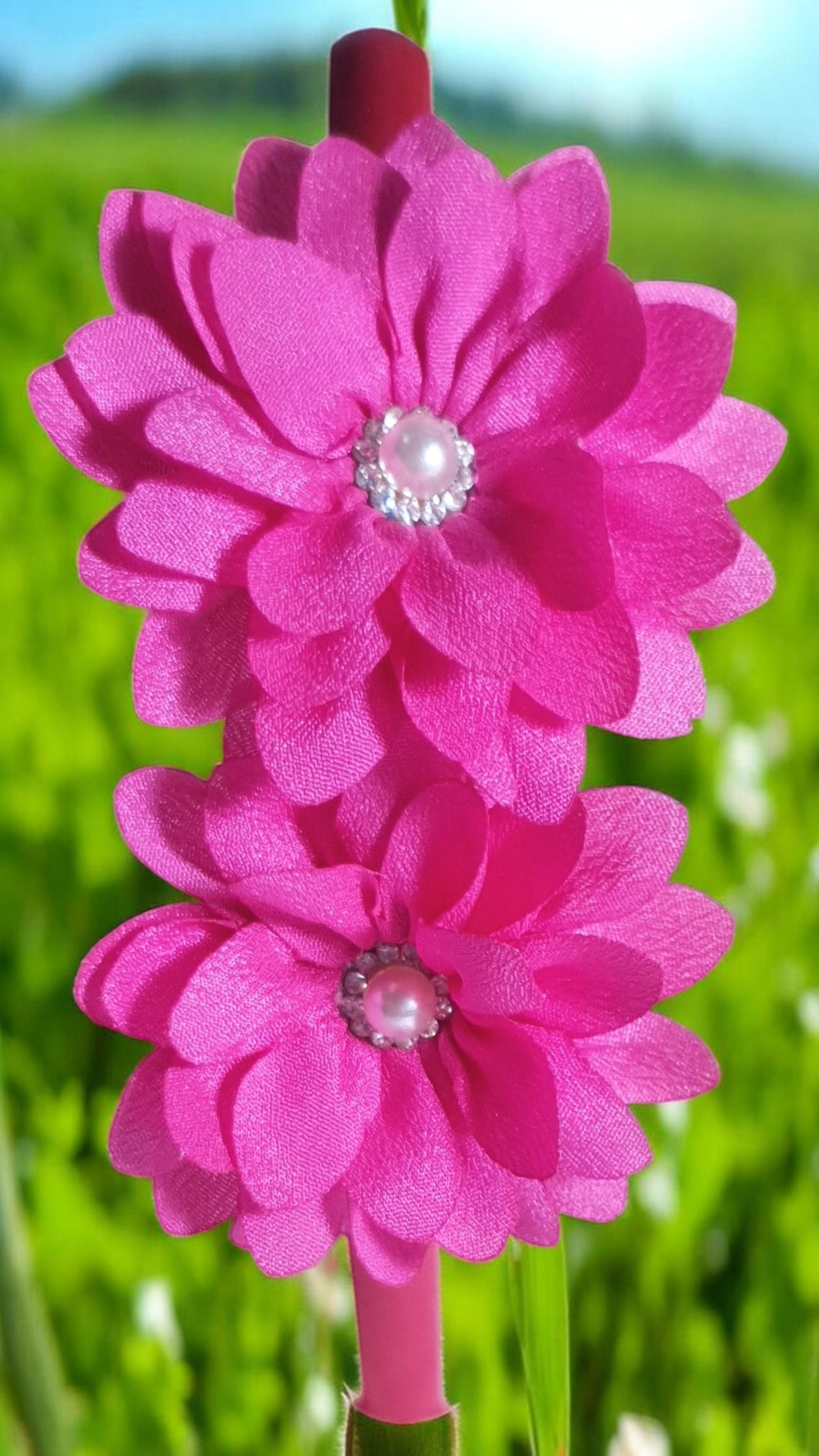 Hot Pink Floral Headband