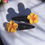 Thumbnail: Resin Purple & Yellow Flower Hair Clips 2 pairs